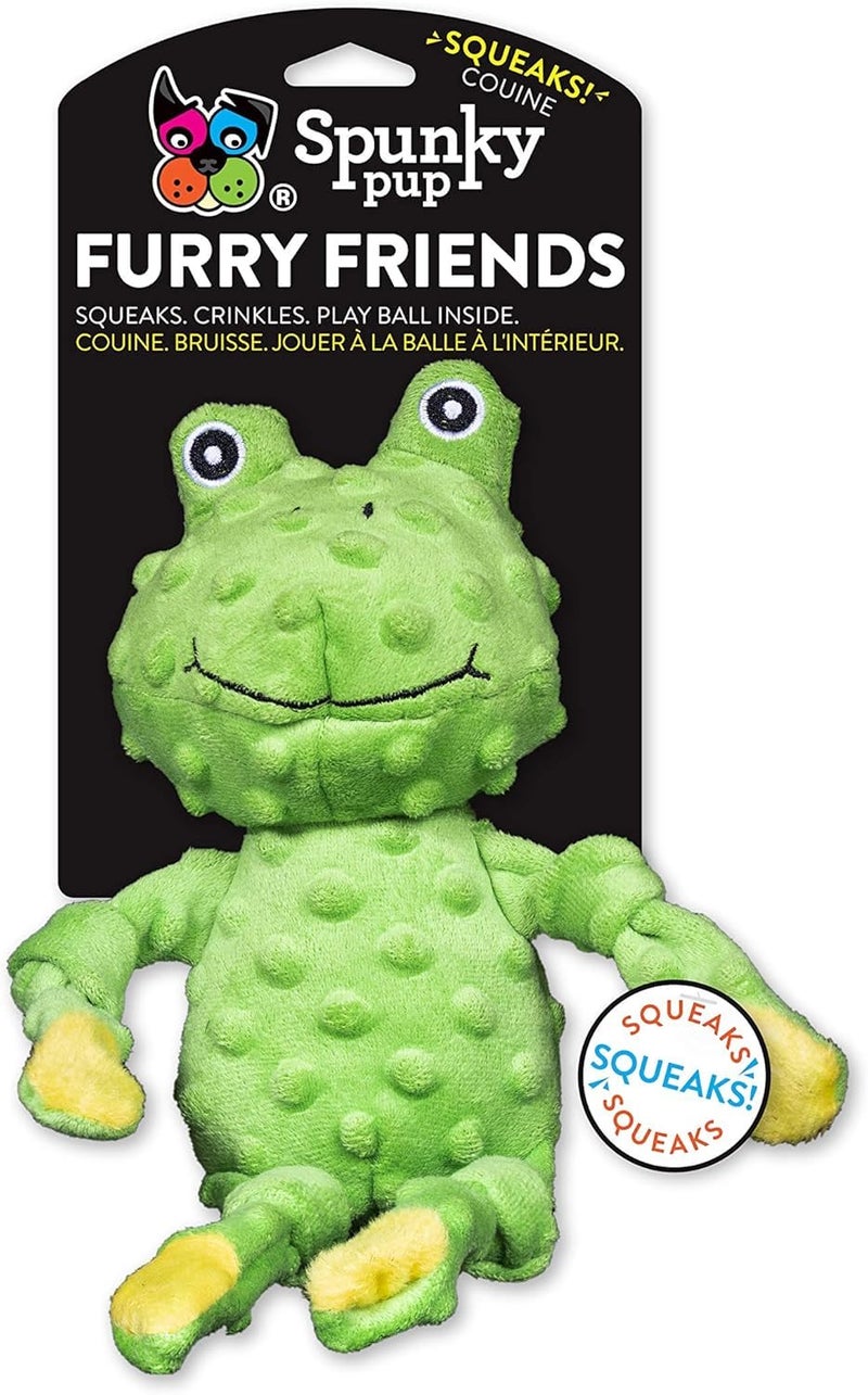 Spunky pup 13â€ Frog Squeaker - Image 1